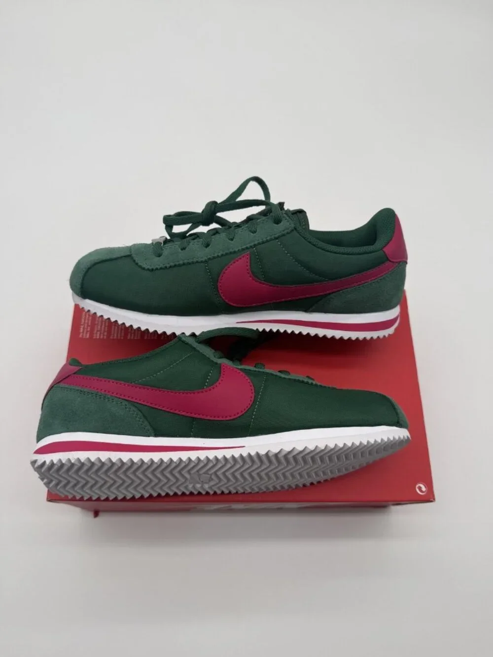 New Nike Cortez TXT GS Shoes Youth 5Y Green Pink IH7654 300 Running Sneakers